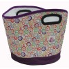 fashionable printed tote lunch cooler bag