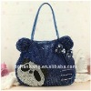 fashional pvc woven handbag