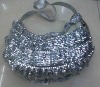 fashional round sequin handbag with AZO free or REACH