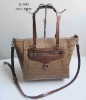 faux croc shopper bag