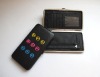 flat frame peace logo wallet