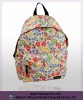 floral school bag in 600D polyester