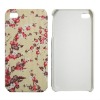floral textured hard case for iphone  4s