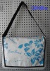 flower PVC tarpaulin messenger bag