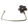 flower alloy purse hook