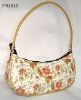 flower decorate evening shoulder bag