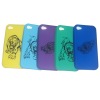 flower design silicone case for iphone 4gs/4g