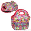 flower new durable Neoprene lunch bag