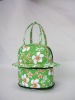 flower pattern new design small handle purse,hot women bag,