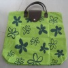 flower print polyester tote bag promotional bag