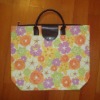 flower print tote bag polyester bag lovefoto