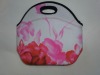 flower printed Neoprene lunch bag