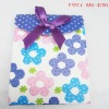flower printing gift paper bag