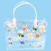flower pvc shopping bag