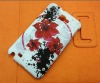 flower series leather skin cover case for samsung galaxy note i9220