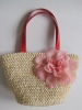 flower straw bag