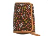 floweret printed clutch purse