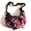 flowers craft cotton messenger bag