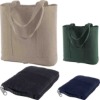 foldable Printed Cotton Tote bag Canvas Handle bag Orangic cotton Eco friendly grocery shopping cotton