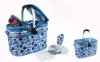 foldable basket with cooler bag.cooler basket