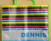 foldable pp woven shopping bag with lamination