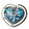 foldable stone heart shape bag hanger metal with magnets