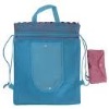 folded drawstring bag