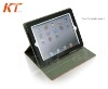 folded leather case for iPad 2 with stand