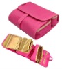 folding cosmetic bag with mirror  DFL-MU0026