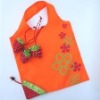 folding orange shopping bag
