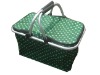 folding picnic basket with lid