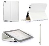 folding stand leather pouch for apple ipad 2