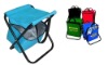 folding stool with cooler bag