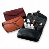folding toiletry travel bag with hook