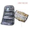 folding travel cosmetic bag with mirror(LODAY BAG-223)