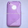 for APPLE IPHONE 3GS S-LINE TPU design style cover gel skin case purple
