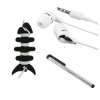 for Apple iPad new 3-Item Accessory Bundle headset touch pen fish bone