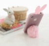 for Apple iPhone 4s Rabit Skin Case With Furry Tail
