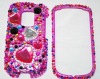 for HTC Hero-G3 / A6262 brand new Crystal Bling Snap on Faceplate Cover Case