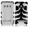 for HTC silicone +PC fish bone double color cases