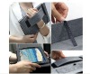 for Ipad 2 Black Genuine Leather Case safety strap