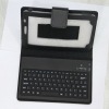 for Samsung Galaxy Tab P1000 leather pouch with bluetooth keyboard