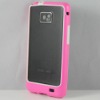 for Samsung i9100 Bumper Cover Paypal (Hot pink/white)