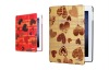 for apple ipad2 new case, smart leather case cover for iPad2, 100% Real Leather, Valentine's gift