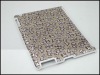 for apple plastic pc crystal hard smart ipad case with ceramic pattern