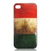 for i Phone 4 Case Hard Plastic Italy Flag