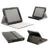 for iPad 1 black PU leather case stand