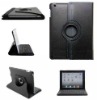 for iPad 2 360 degree PU leather case, rotating leather case for iPad 2