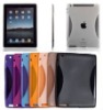 for iPad 2 anti-finger plated TPU pouch