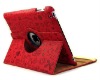 for iPad 2 red magic girl rotating leather case